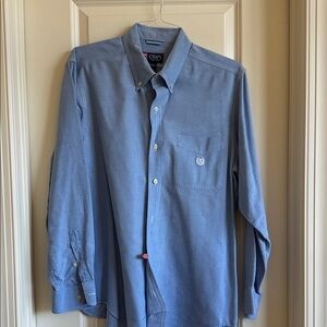 Chaps Men's Classic Blue Dress Shirt